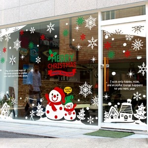 나무자전거[jej] 크리스마스스티커 동글동글 눈사람 초대형, 나무자전거