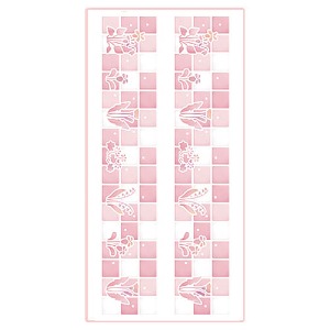 [나무자전거]욕실주방데코스티커 uni-T 17079 귀여운꽃패턴(2장구성), 나무자전거