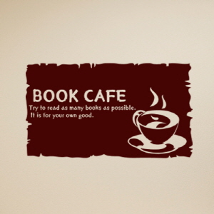 [나무자전거] 그래픽스티커 [GG] cc043-북카페(book cafe), 나무자전거