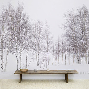 [나무자전거]뮤럴벽지[huea] agh-093 [접착/비접착]/자연/풍경/배경/눈/눈밭, 나무자전거