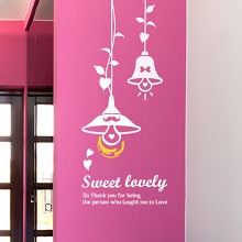 나무자전거[jej] 그래픽스티커 Sweet lovely/인테리어스티커/월데코스티커/스위트러블리/전등, 나무자전거