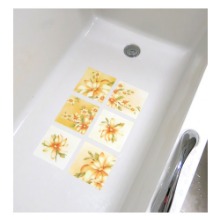 [나무자전거]욕실논슬립스티커 uni-N 32002] 로망노란꽃(6매), 나무자전거