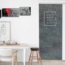 [나무자전거]현관문시트지[huea] moon-202 콘크리트벽무늬(빈티지애쉬), 나무자전거