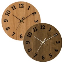 [나무자전거]우드입체벽시계[BZ]WMC-175 무늬목인테리어시계,무소음, 나무자전거