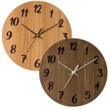 [나무자전거]우드입체벽시계[BZ]WMC-178 무늬목인테리어시계,무소음, 나무자전거