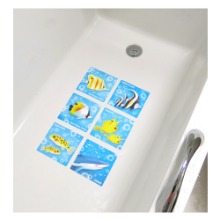 [나무자전거]욕실논슬립스티커 uni-N 32011 파란바닷속열대어(6매)/야광, 나무자전거