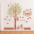 [나무자전거]그래픽스티커[GG] cj128-따뜻한봄날에 자건거타고, 나무자전거