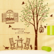 [나무자전거]그래픽스티커[GG] cj129-나무 아래에서 커피한잔, 나무자전거