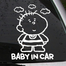 [나무자전거]그래픽스티커[mk] Baby in car_mk06, 나무자전거