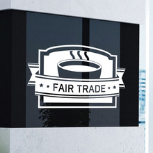 [나무자전거]그래픽스티커 [GG]ip206-Fair trade Coffee(페어트레이드커피)/공정무역커피/카페/그래픽스티커/인테리어스티커/커피숍/트레이드, 나무자전거