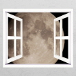 [나무자전거]뮤럴시트지[GG] ih245-Moon Light_창문그림액자, 나무자전거