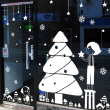[나무자전거]그래픽스티커[GG] ij345-크리스마스날소년과강아지, 나무자전거