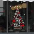 [나무자전거]그래픽스티커[GG] ph135-크리스마스눈꽃트리(2톤), 나무자전거