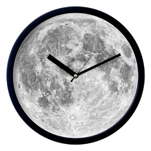 [나무자전거]디자인벽시계[BZ]032 Moon,달-무소음, 나무자전거