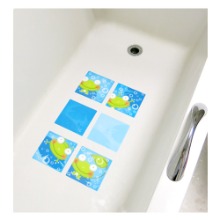 [나무자전거]욕실논슬립스티커 uni-N 32101 개굴개굴개구리(6매)/야광, 나무자전거
